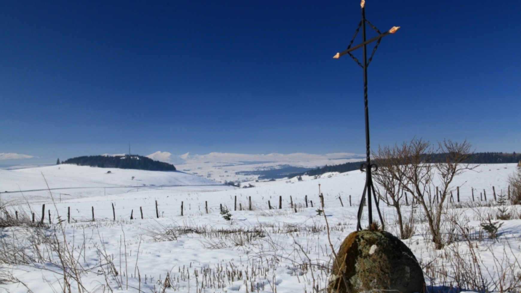 Le Cézallier sous la neige