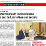 Conférence de Fabien Delrieu : le suc de Lermu livre ses secrets – L’Union du Cantal – 19 juillet 2023