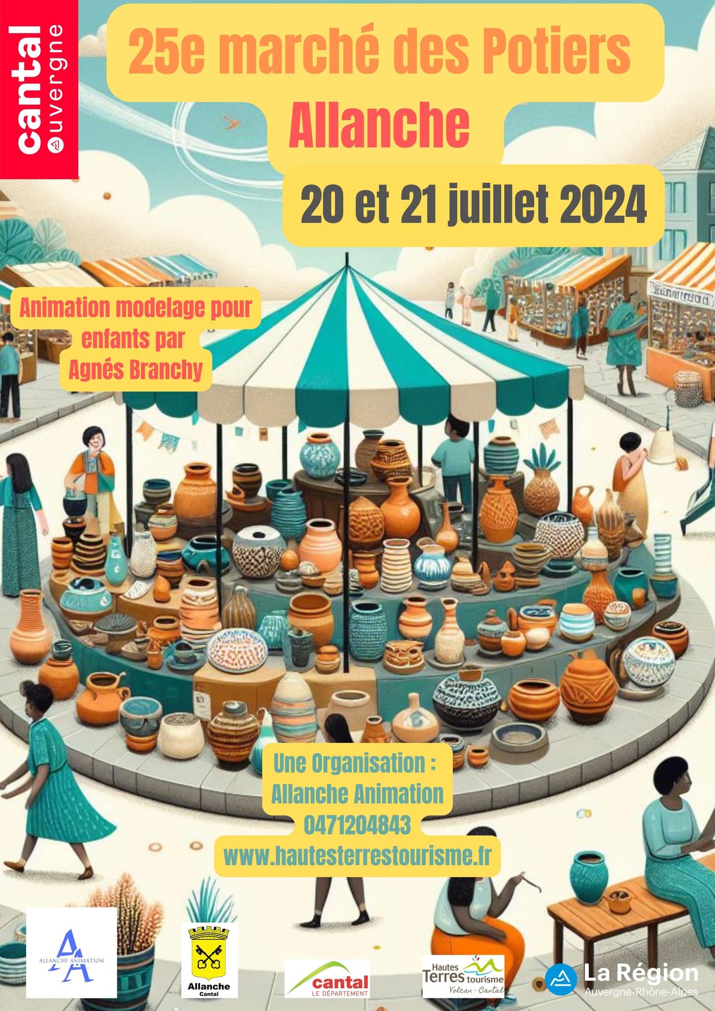 marché potier allanche 20-21 juillet 24