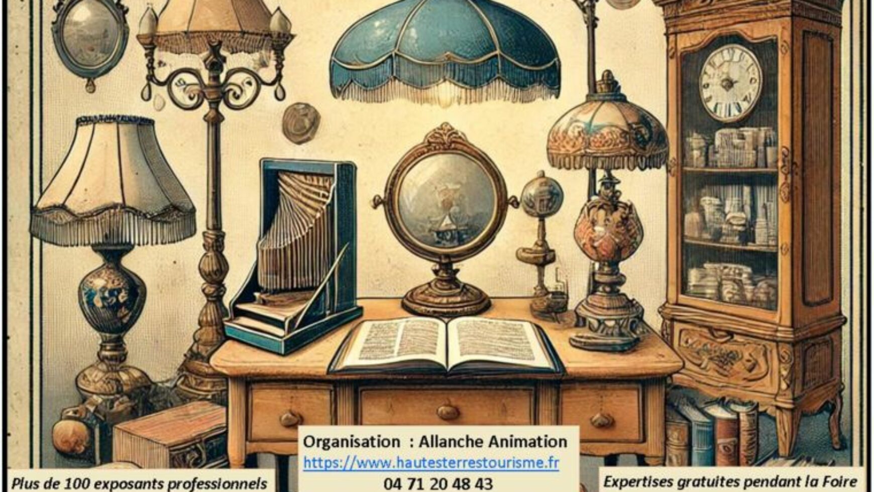 Foire à la brocante et aux antiquités – Allanche – 2025 – 49è édition