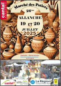 Affiche potiers allanche 2025 cantal