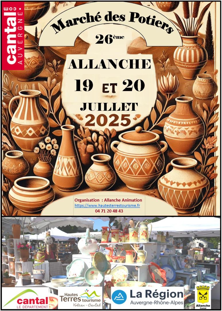 Affiche potiers allanche 2025 cantal