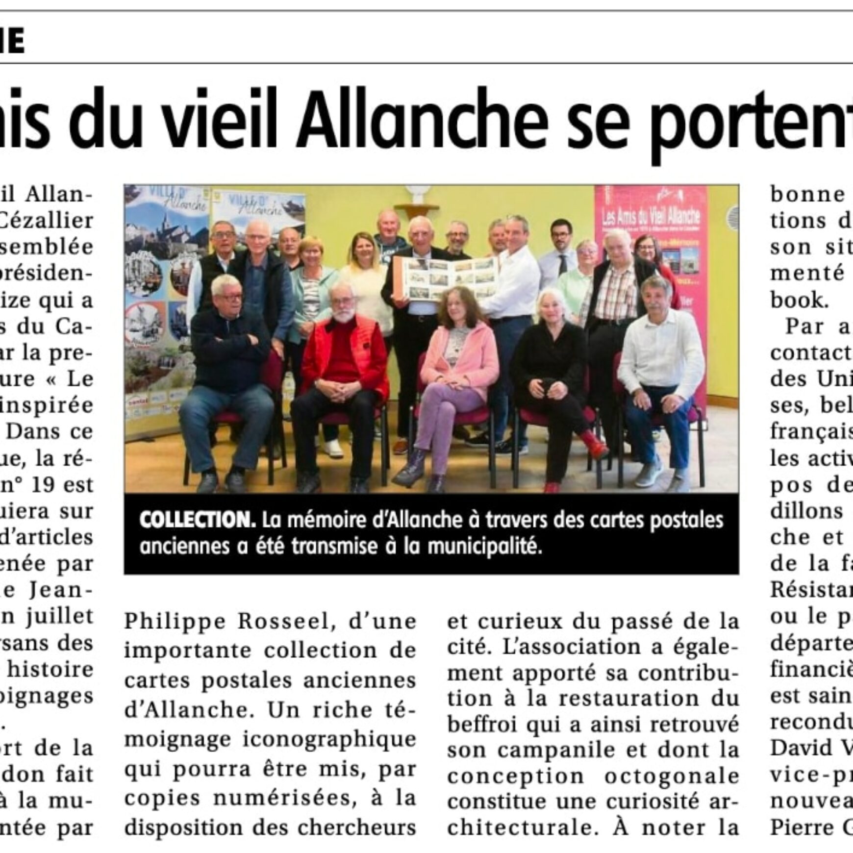 « Les Amis du vieil Allanche se portent bien » – La Montagne – 29 octobre 2025