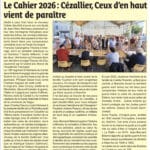 « Le Cahier 2026 : Cézallier, Ceux d’en haut vient de paraître »- Le Réveil Cantalien – 17 juillet 2026 / Allanche