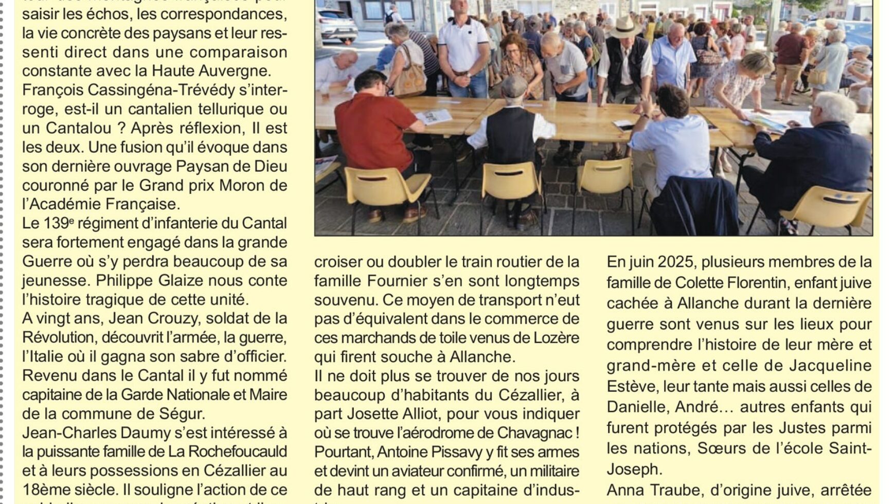 « Le Cahier 2026 : Cézallier, Ceux d’en haut vient de paraître »- Le Réveil Cantalien – 17 juillet 2026 / Allanche